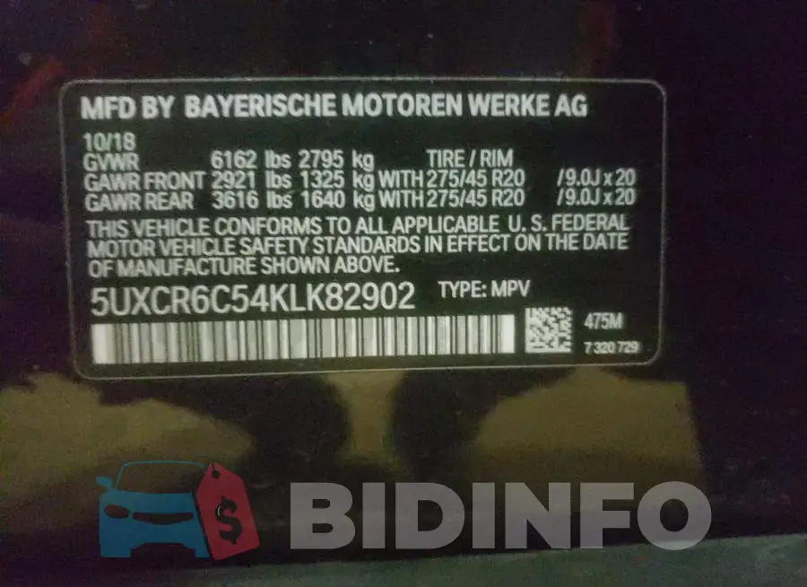 5UXCR6C54KLK82902 Photo# 13