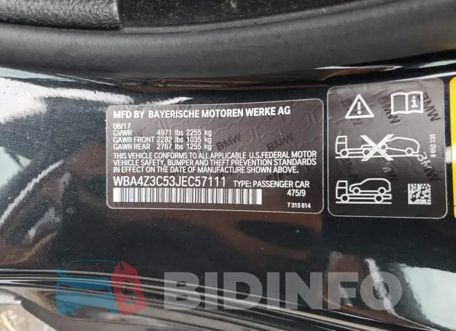 WBA4Z3C53JEC57111 Photo# 12