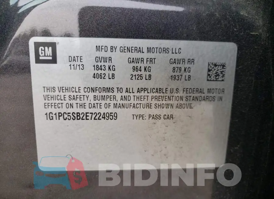 1G1PC5SB2E7224959 Photo# 12