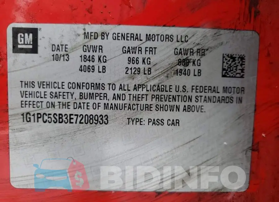 1G1PC5SB3E7208933 Photo# 10
