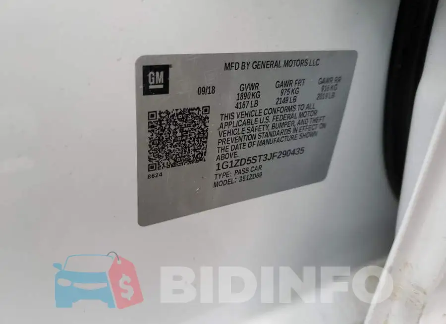 1G1ZD5ST3JF290435 Photo# 12