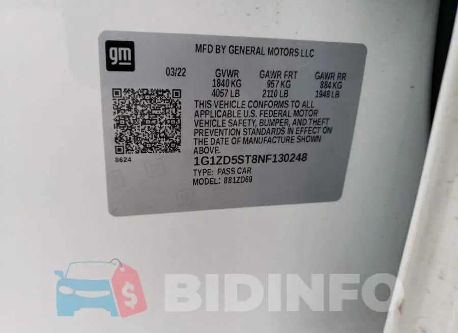 1G1ZD5ST8NF130248 Photo# 12