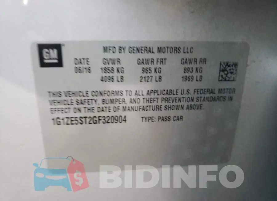 1G1ZE5ST2GF320904 Photo# 12
