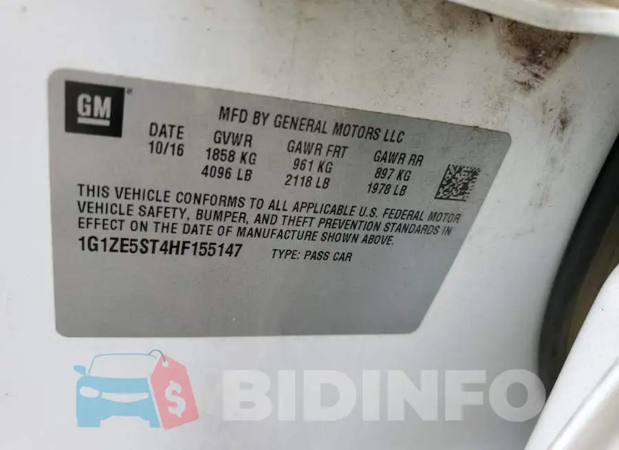 1G1ZE5ST4HF155147 Photo# 10