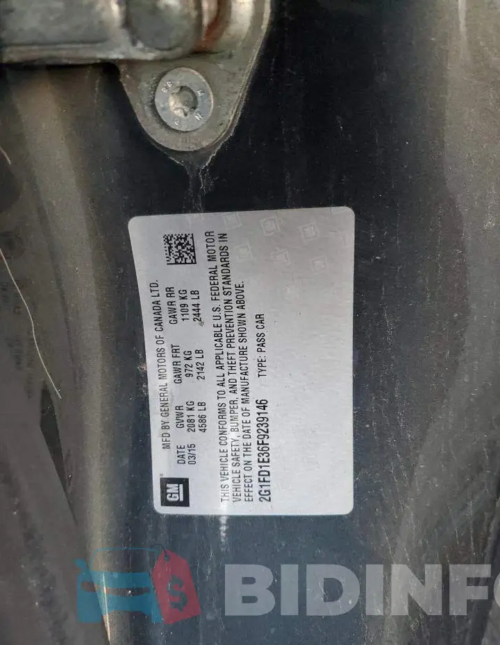 2G1FD1E36F9239146 Photo# 12
