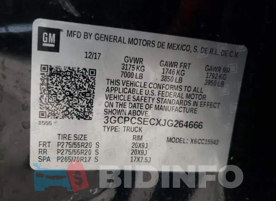 3GCPCSECXJG264666 Photo# 12