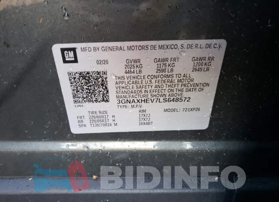 3GNAXHEV7LS648572 Photo# 13