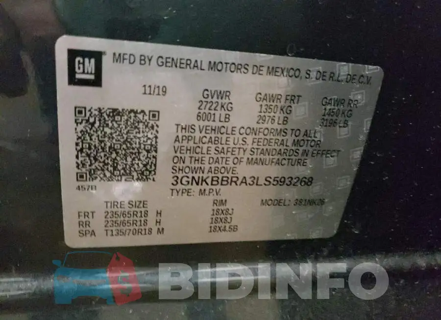3GNKBBRA3LS593268 Photo# 14