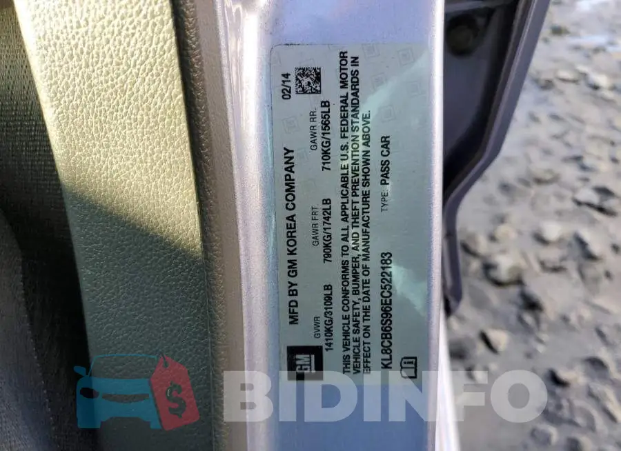 KL8CB6S96EC522183 Photo# 12