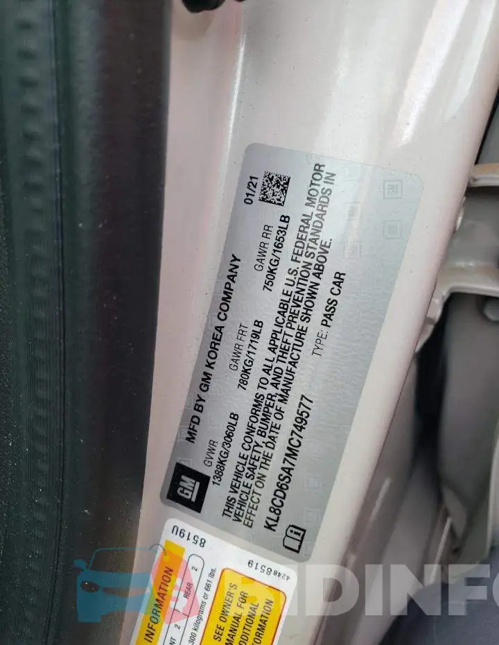 KL8CD6SA7MC749577 Photo# 12