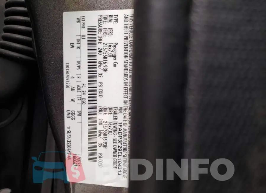 1FADP3F29EL104313 Photo# 12