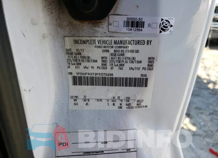 1FDUF5GT2FED70256 Photo# 13
