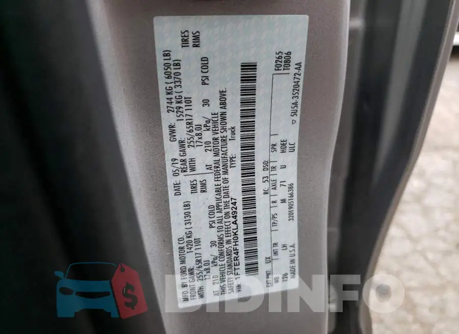 1FTER4FH0KLA49247 Photo# 12