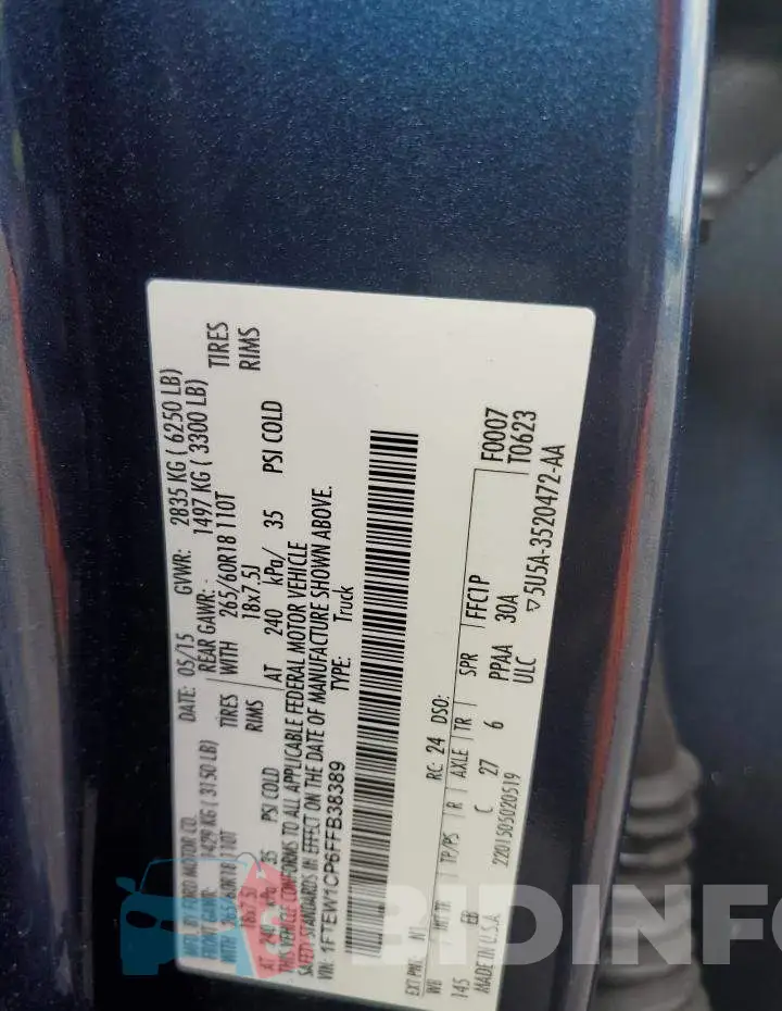 1FTEW1CP6FFB38389 Photo# 13