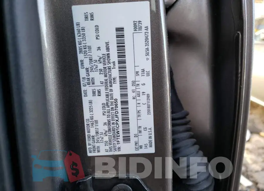 1FTEW1CPXJFD70650 Photo# 12
