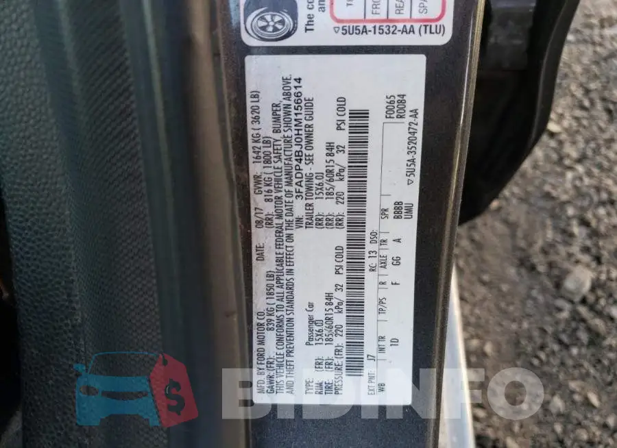 3FADP4BJ0HM156614 Photo# 12