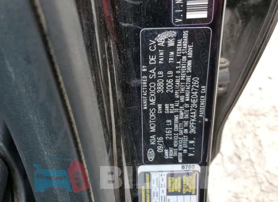 3KPFK4A73HE047260 Photo# 12