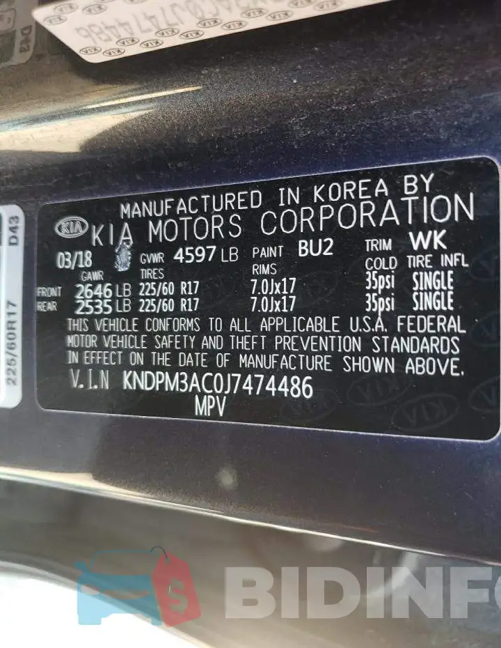 KNDPM3AC0J7474486 Photo# 10