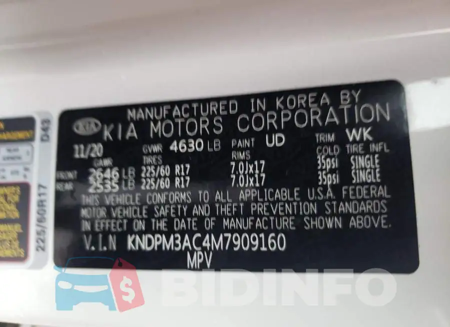 KNDPM3AC4M7909160 Photo# 12