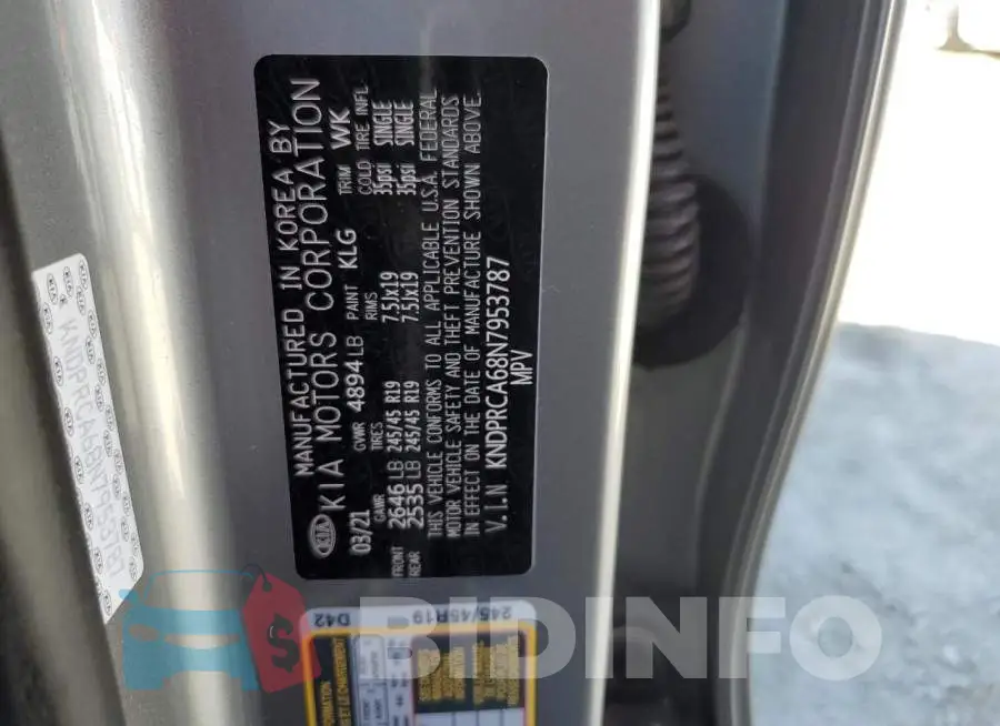 KNDPRCA68N7953787 Photo# 12