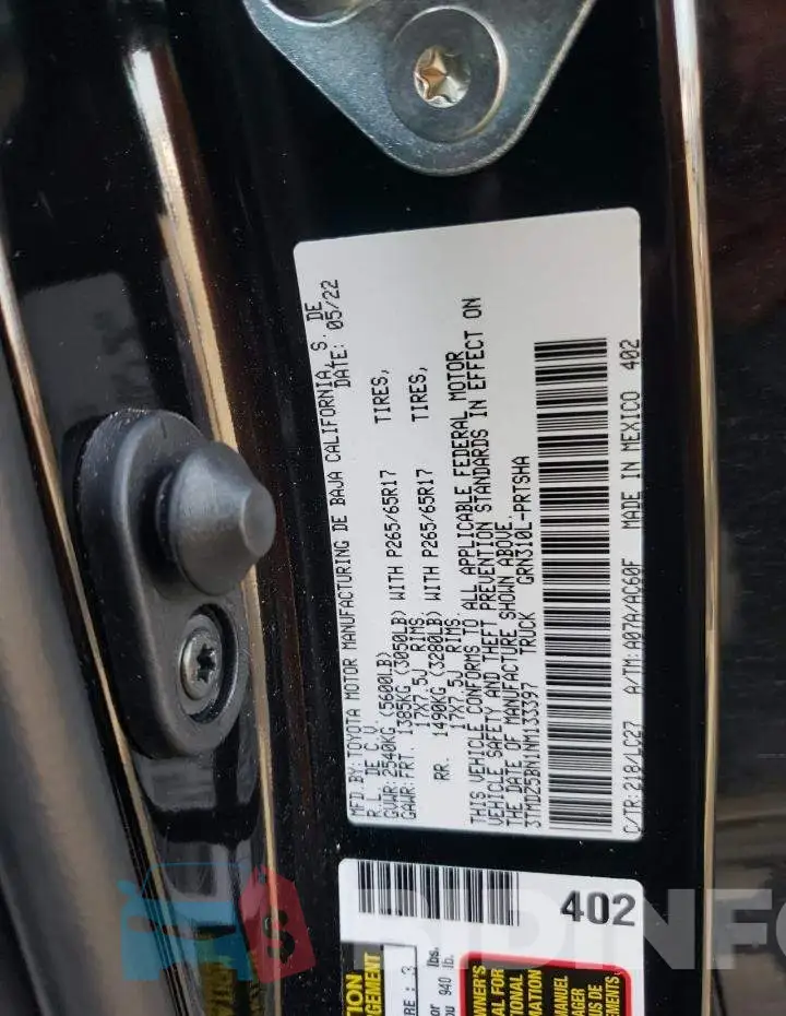 3TMDZ5BN1NM133397 Photo# 13