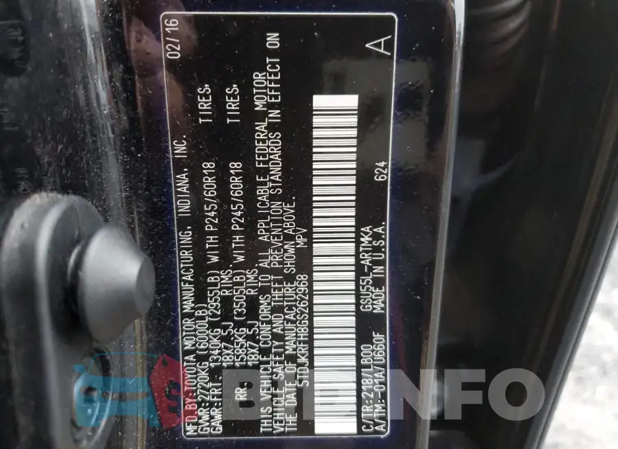 5TDJKRFH8GS262968 Photo# 10