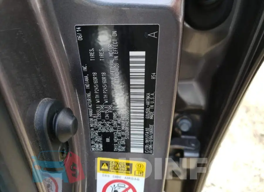 5TDZKRFH4ES030870 Photo# 12