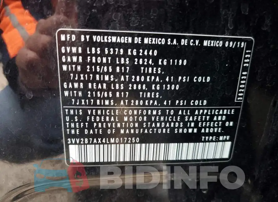3VV2B7AX4LM017250 Photo# 13