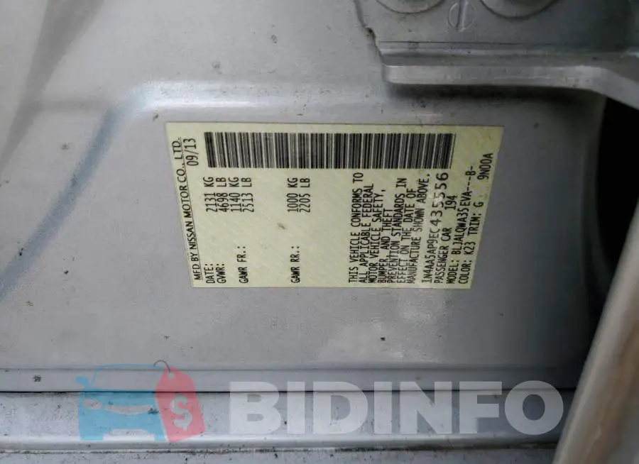 1N4AA5AP9EC435556 Photo# 12