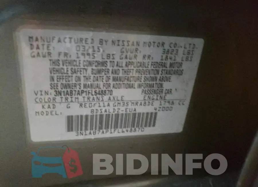 3N1AB7AP1FL648870 Photo# 13