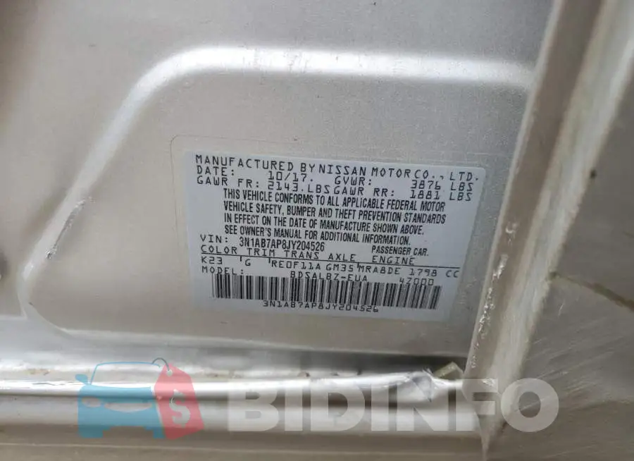 3N1AB7AP8JY204526 Photo# 12