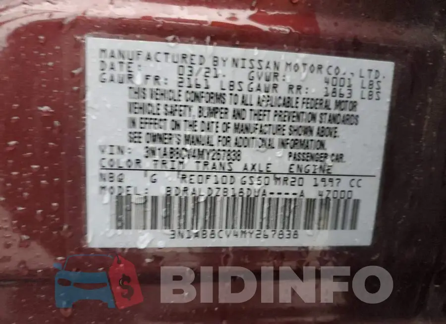 3N1AB8CV4MY267838 Photo# 13