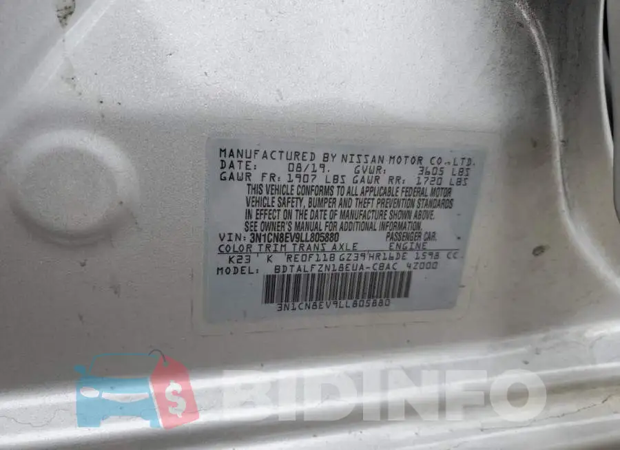3N1CN8EV9LL805880 Photo# 13