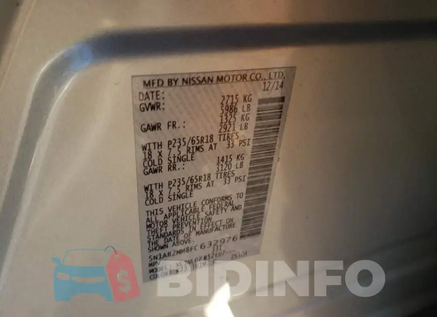 5N1AR2MM8FC632976 Photo# 10