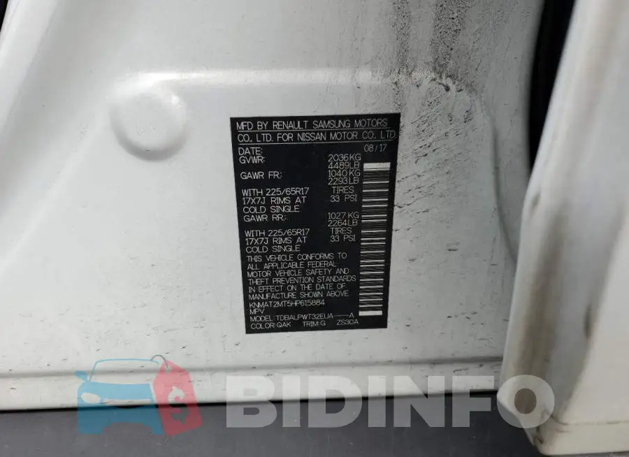 KNMAT2MT5HP615884 Photo# 14