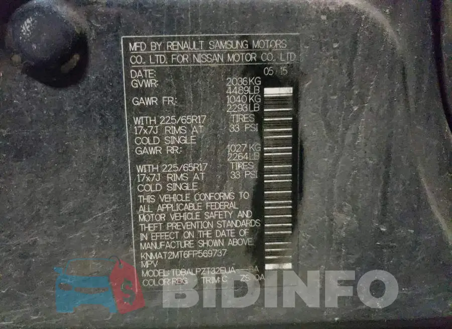 KNMAT2MT6FP569737 Photo# 12