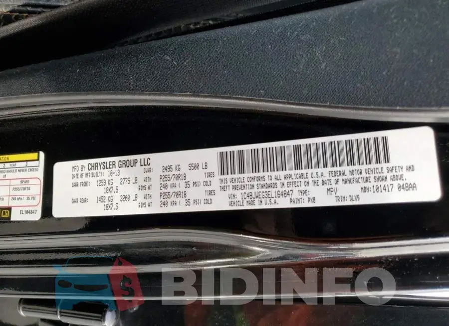 1C4BJWEG3EL164847 Photo# 13