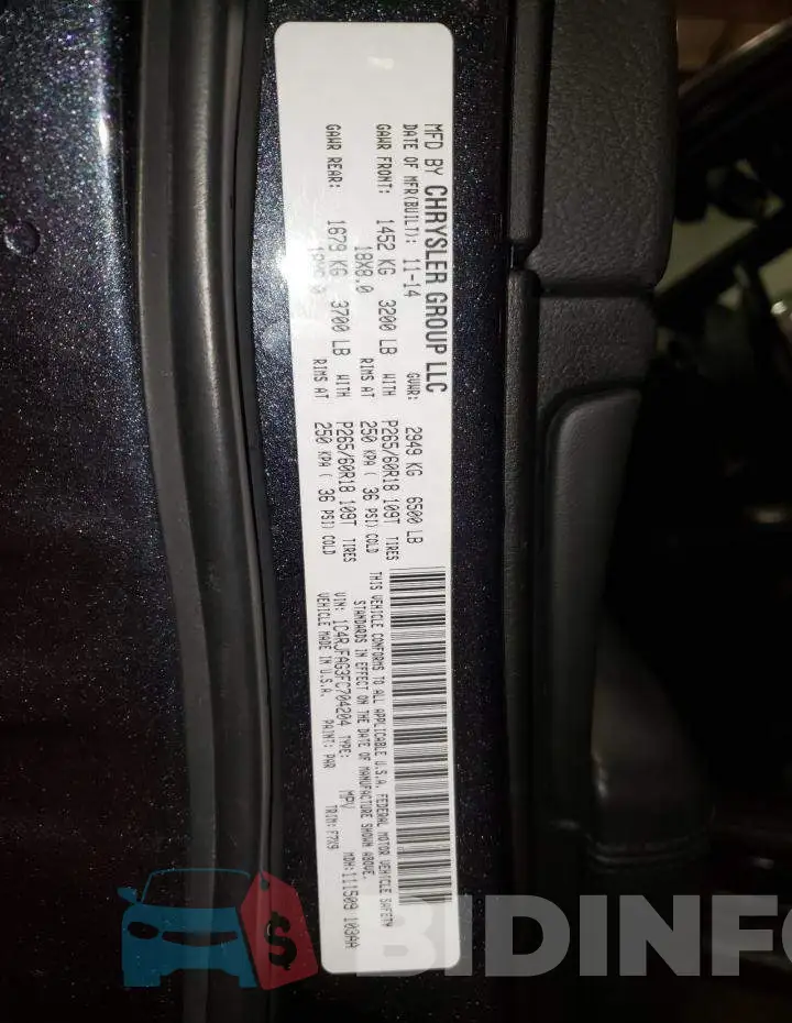 1C4RJFAG3FC704204 Photo# 10