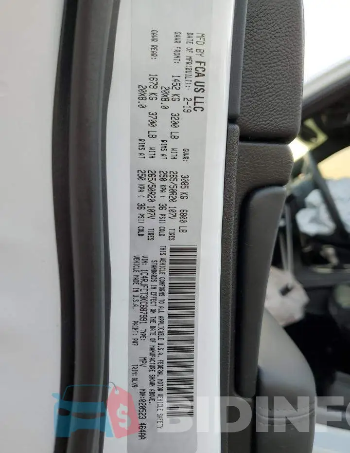 1C4RJFCT3KC687991 Photo# 13