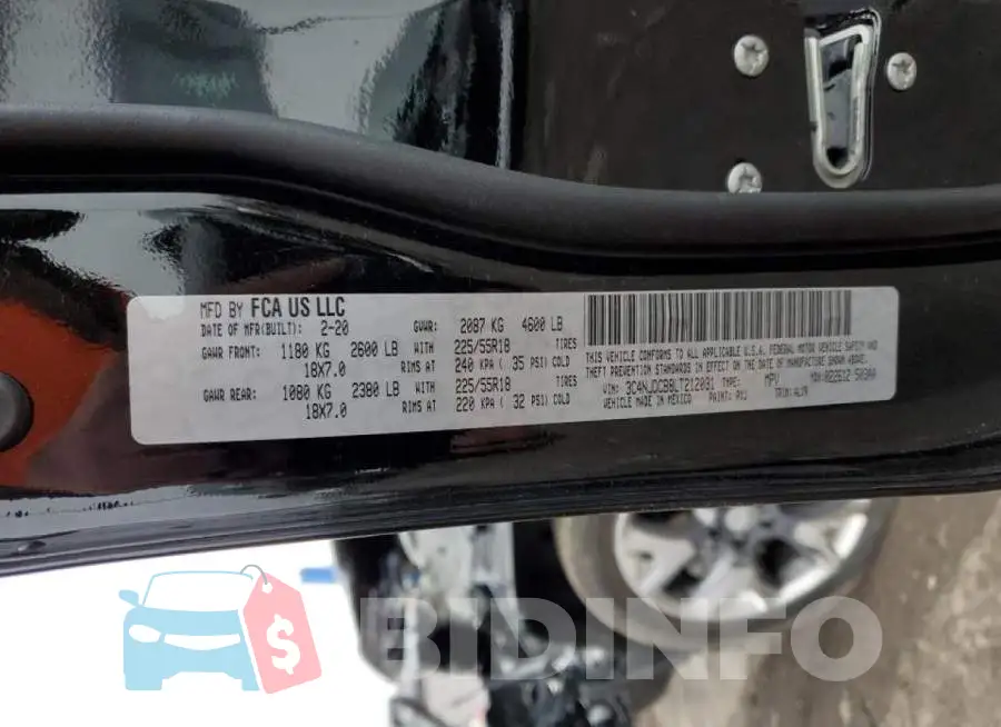 3C4NJDCB8LT212031 Photo# 13
