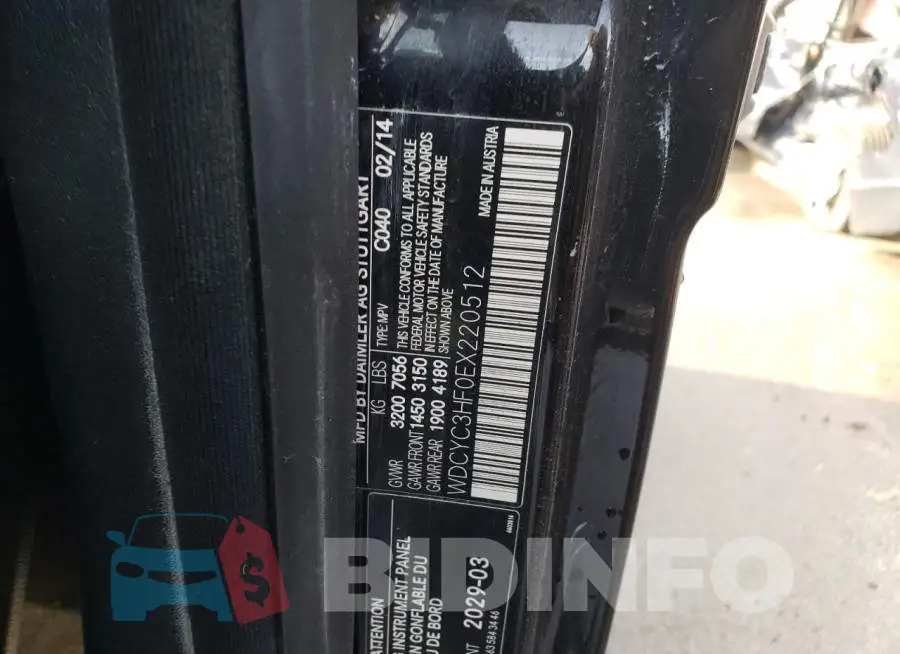 WDCYC3HF0EX220512 Photo# 12
