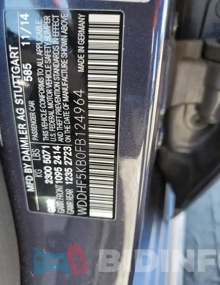 WDDHF5KB0FB124964 Photo# 12