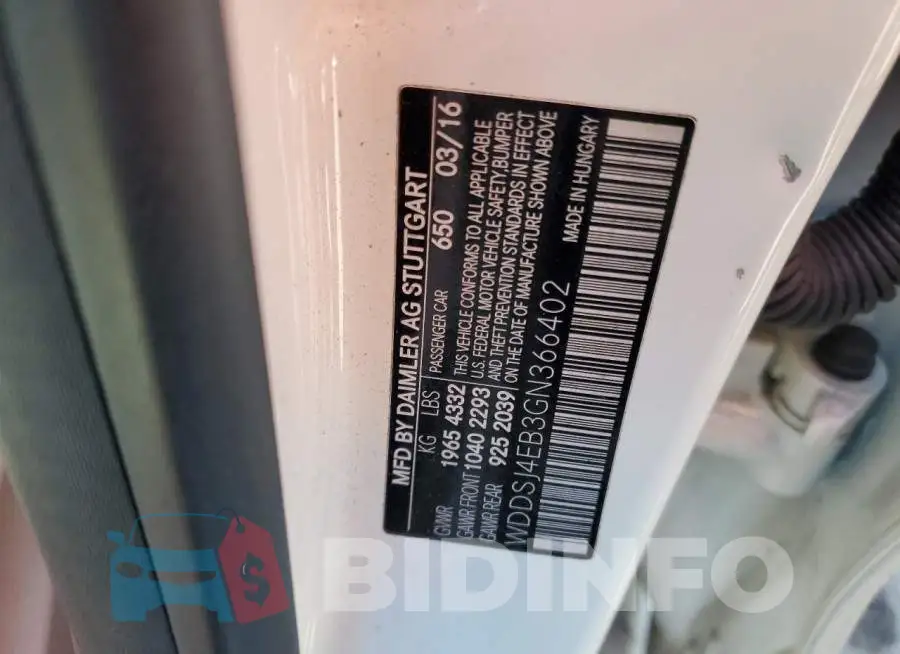 WDDSJ4EB3GN366402 Photo# 13