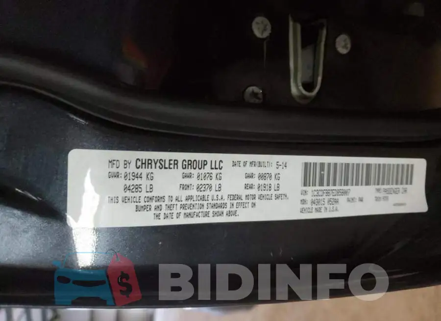 1C3CDFBB7ED858007 Photo# 12