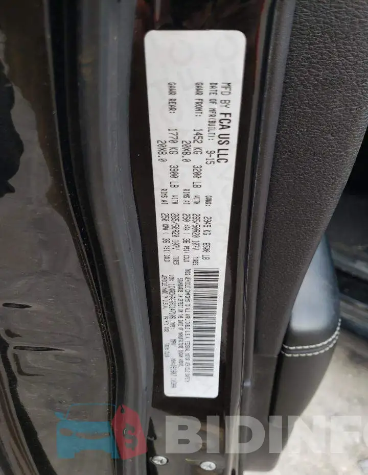 1C4RDHAG7FC147106 Photo# 13