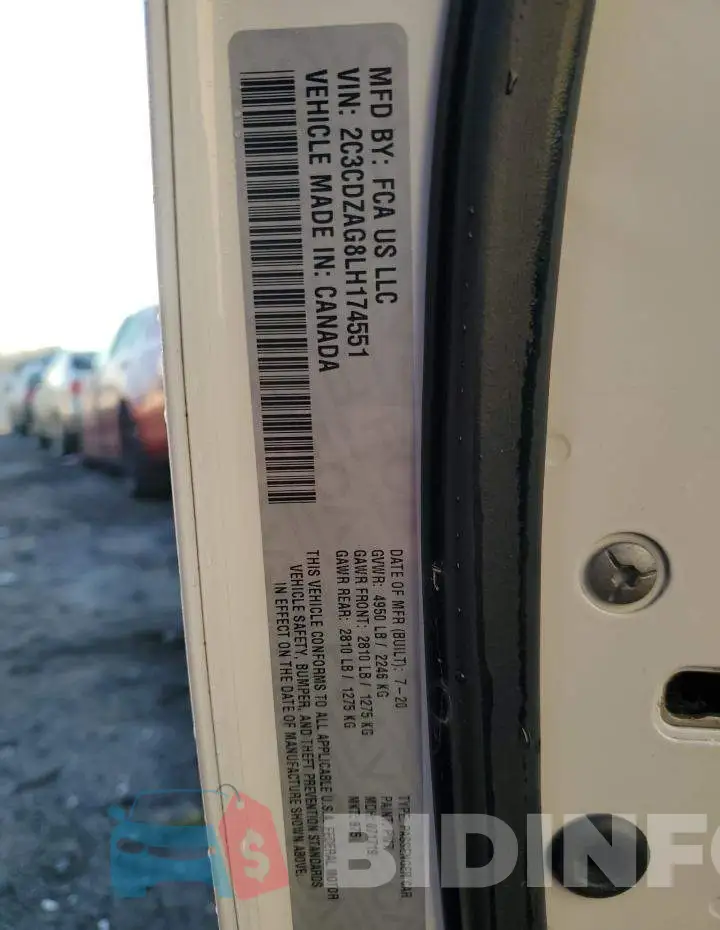 2C3CDZAG8LH174551 Photo# 12