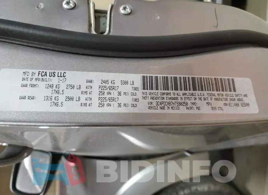 3C4PDCAB7HT590250 Photo# 13