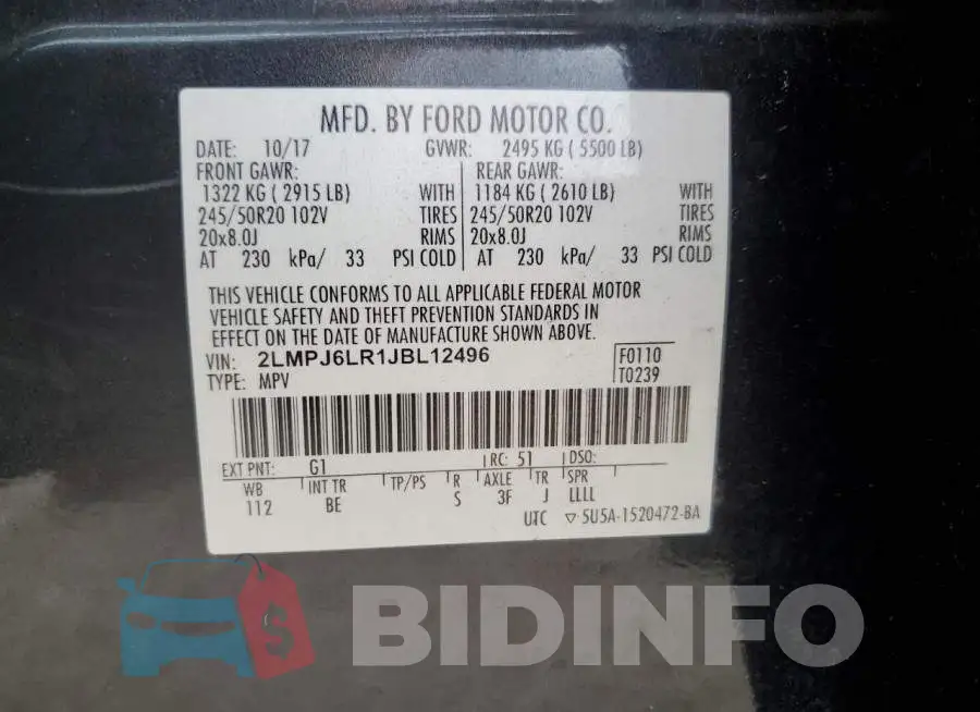 2LMPJ6LR1JBL12496 Photo# 13