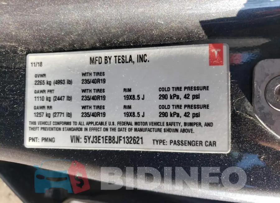 5YJ3E1EB8JF132621 Photo# 12