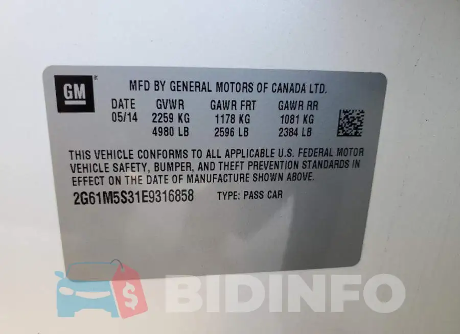 2G61M5S31E9316858 Photo# 12